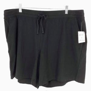 Karen Scott Sport Plus Black Shorts 1X